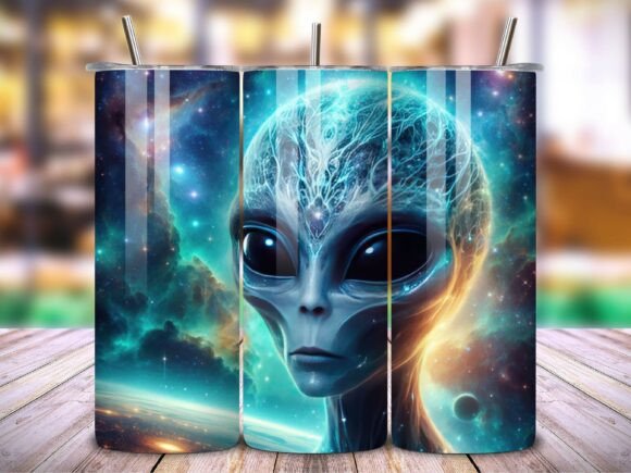 3D Alien 20 Oz Tumbler Wrap Vol.4: Your Next Design Asset