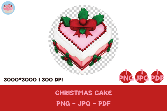 3D Christmas Cake Clipart Png: A Festive Design Asset