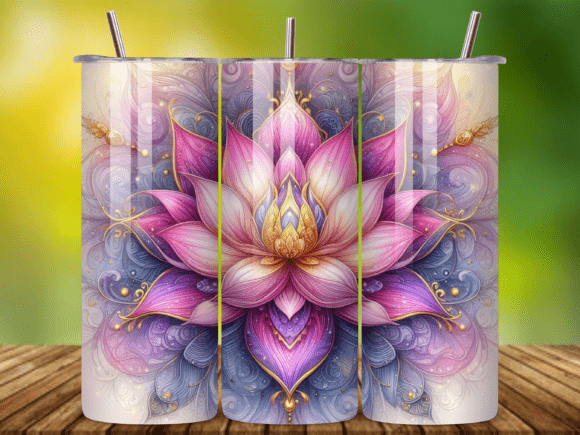 3D Mandala Tumbler Wrap Sublimation V.10