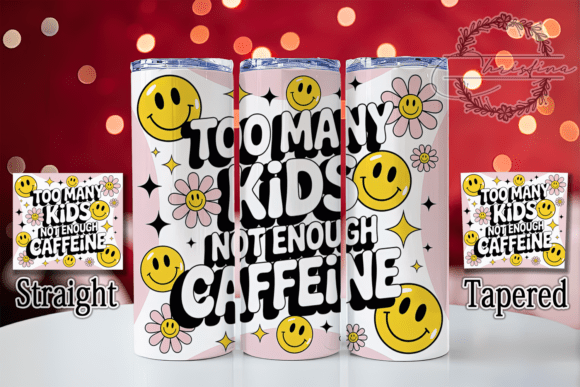 Funny 3D Exhausted Mom Life Tumbler Design